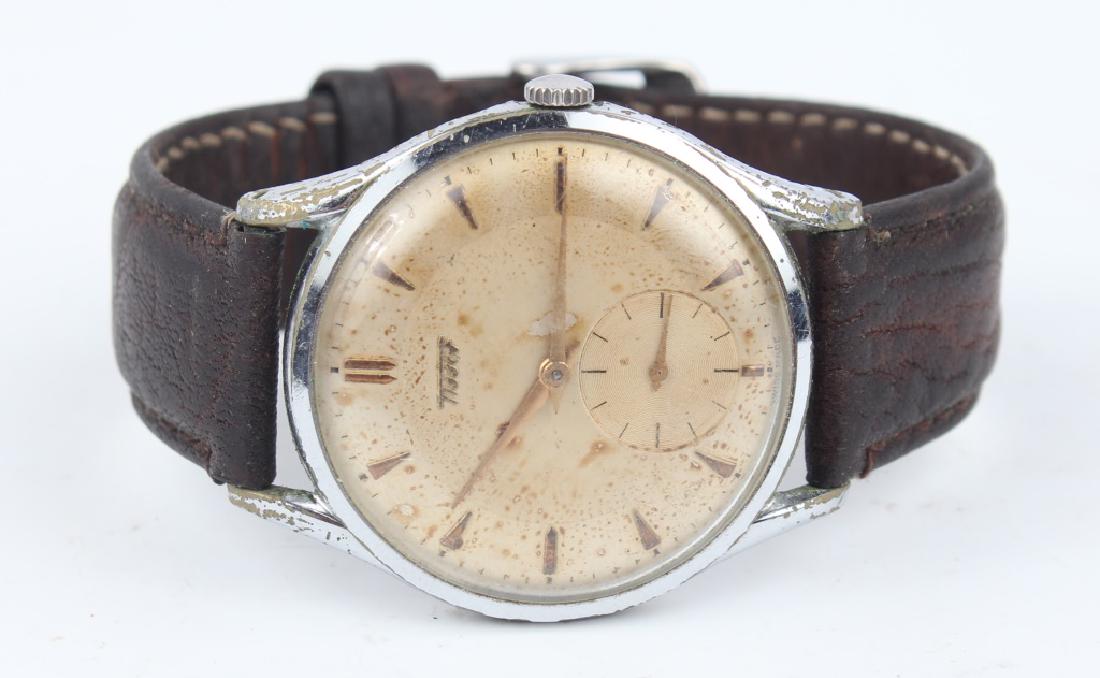 MEN'S LARGE STEEL TISSOT WRISTWATCH (1 of 4)