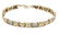 LADIES 10K YELLOW GOLD DIAMOND XO HEART BRACELET
