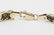 LADIES 10K YELLOW GOLD DIAMOND XO HEART BRACELET - 2