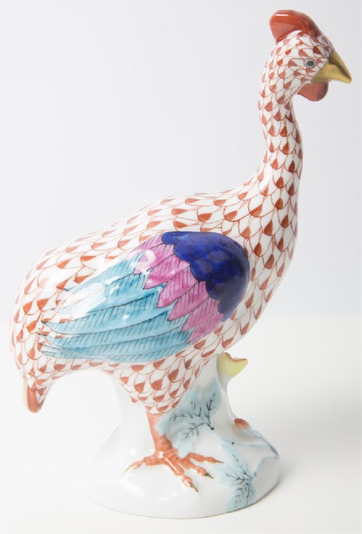 HEREND HUNGARIAN PORCELAIN TURKEY FIGURINE