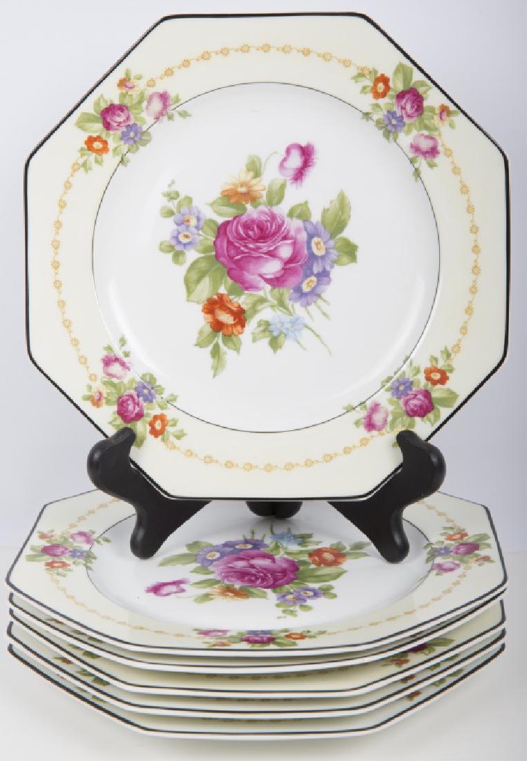 ROSENTHAL FLORAL PORCELAIN PLATES LOT OF SIX (1 of 2)