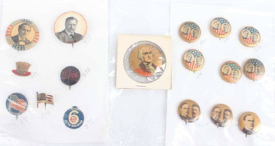 VINTAGE CAMPAIGN BUTTONS LOT OF 17 (1 of 4)
