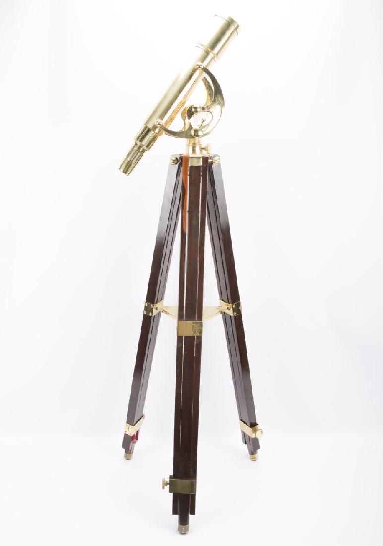 BARSKA BRASS TELESCOPE W/ WOODEN TRIPOD BASE