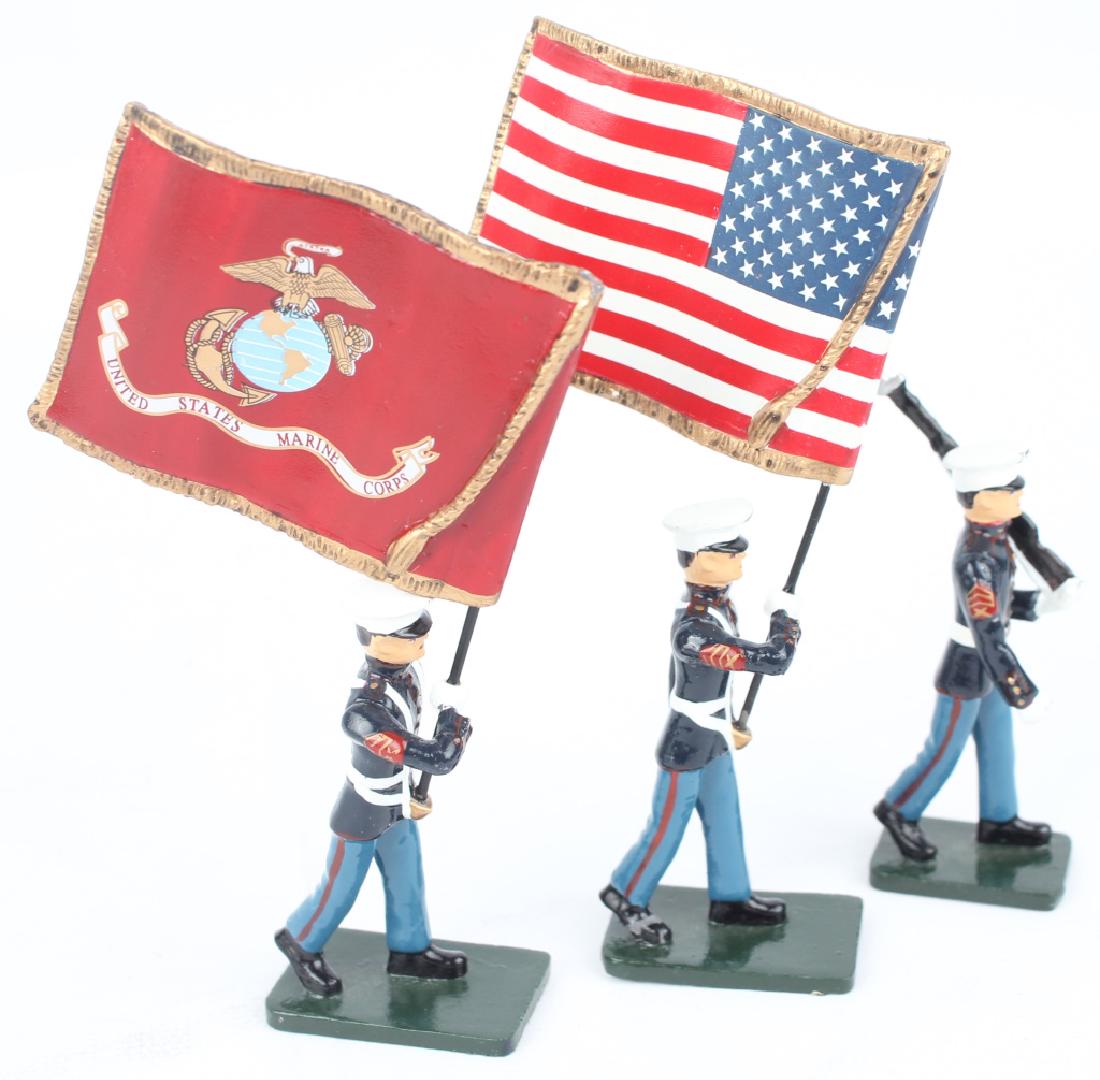 VINTAGE SCALE MODEL SET OF 3 MARINE COLOR GUARD (1 of 2)