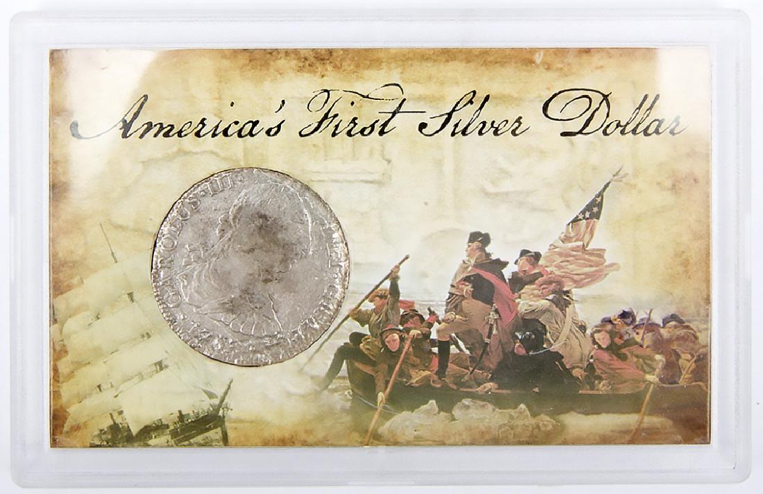 AMERICAS FIRST SILVER DOLLAR 8 REALES COIN SET (1 of 4)