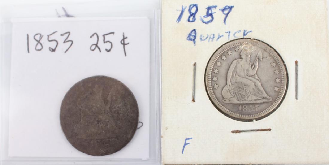 SEATED QUARTERS LOT OF TWO (1 of 2)