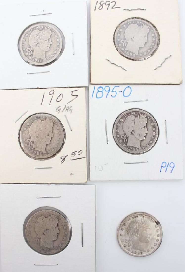 BARBER QUARTER COLLECTION LOT OF SIX (1 of 2)