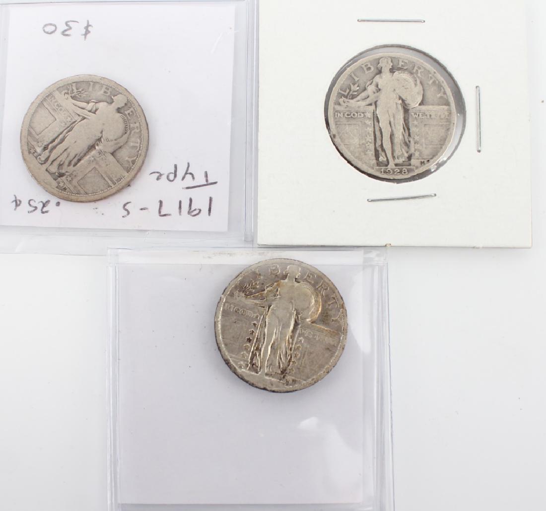 STANDING LIBERTY QUARTERS LOT OF THREE (1 of 2)