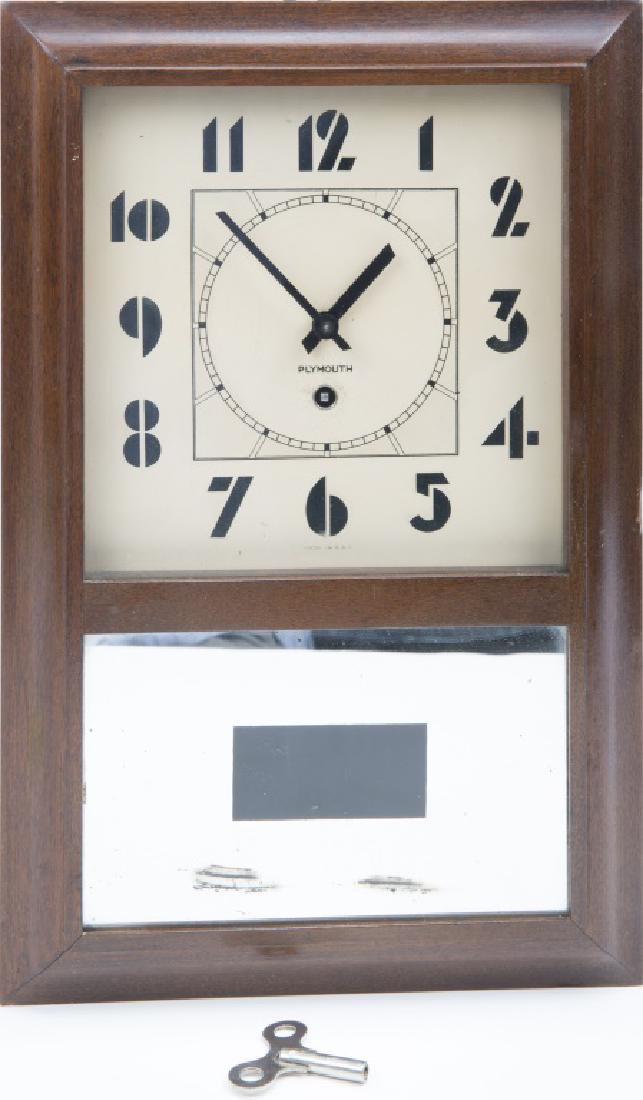 PLYMOUTH WOODEN MANTLE CLOCK