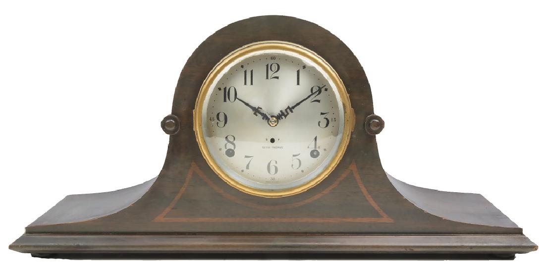 SETH THOMAS WOODEN MANTLE CLOCK (1 of 4)