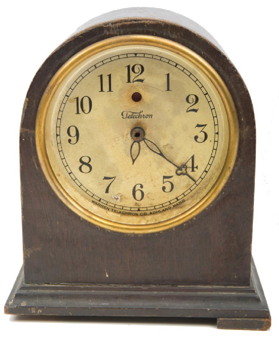 WARREN TELECHRON WOODEN MANTLE CLOCK