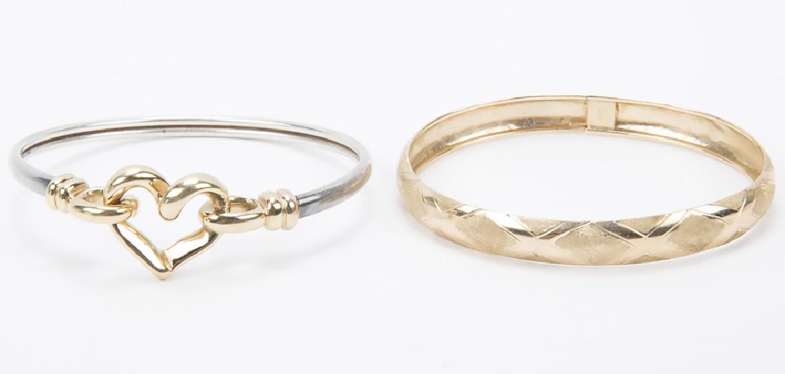 ETERNAL LOVE HEART 10K GOLD BRACELET LOT OF TWO (1 of 4)