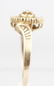 LADIES 10K YELLOW GOLD CHAMPAGNE DIAMOND RING - 4