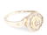 LADIES 10K YELLOW GOLD CHAMPAGNE DIAMOND RING - 5