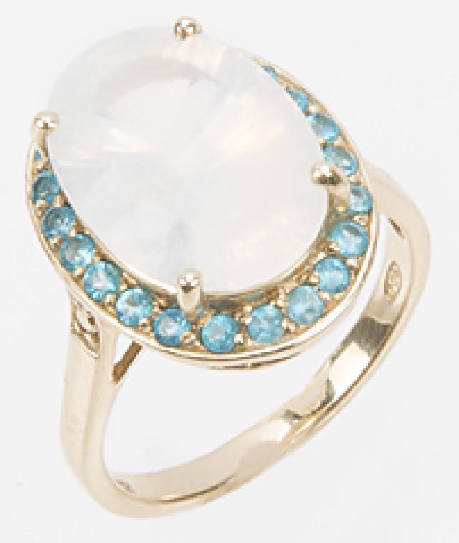 10K YELLOW GOLD MOONSTONE RING (1 of 7)