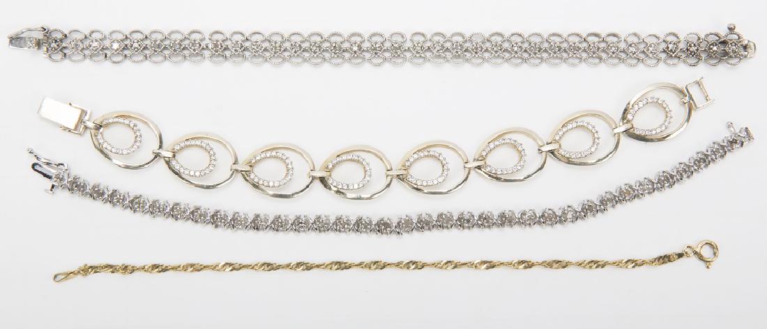 .925 STERLING SILVER BRACELETS - LOTOF 4 (1 of 1)