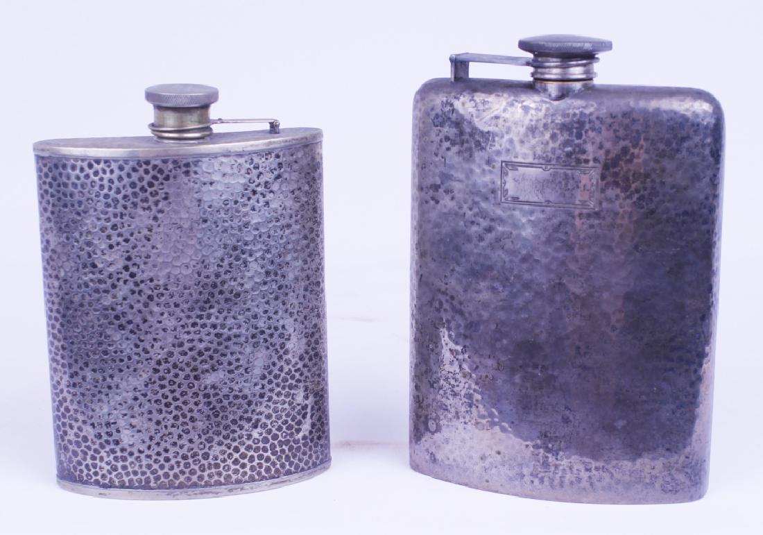 STERLING SILVER FLASK LOT OF TWO (1 of 4)
