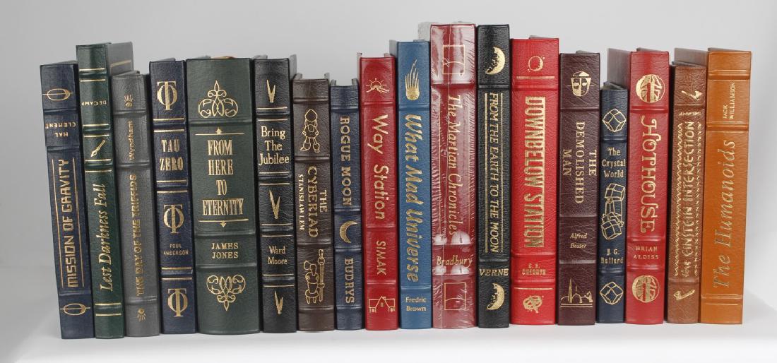 LEATHER-BOUND SCI FI BOOKS LOT OF 18 (1 of 1)