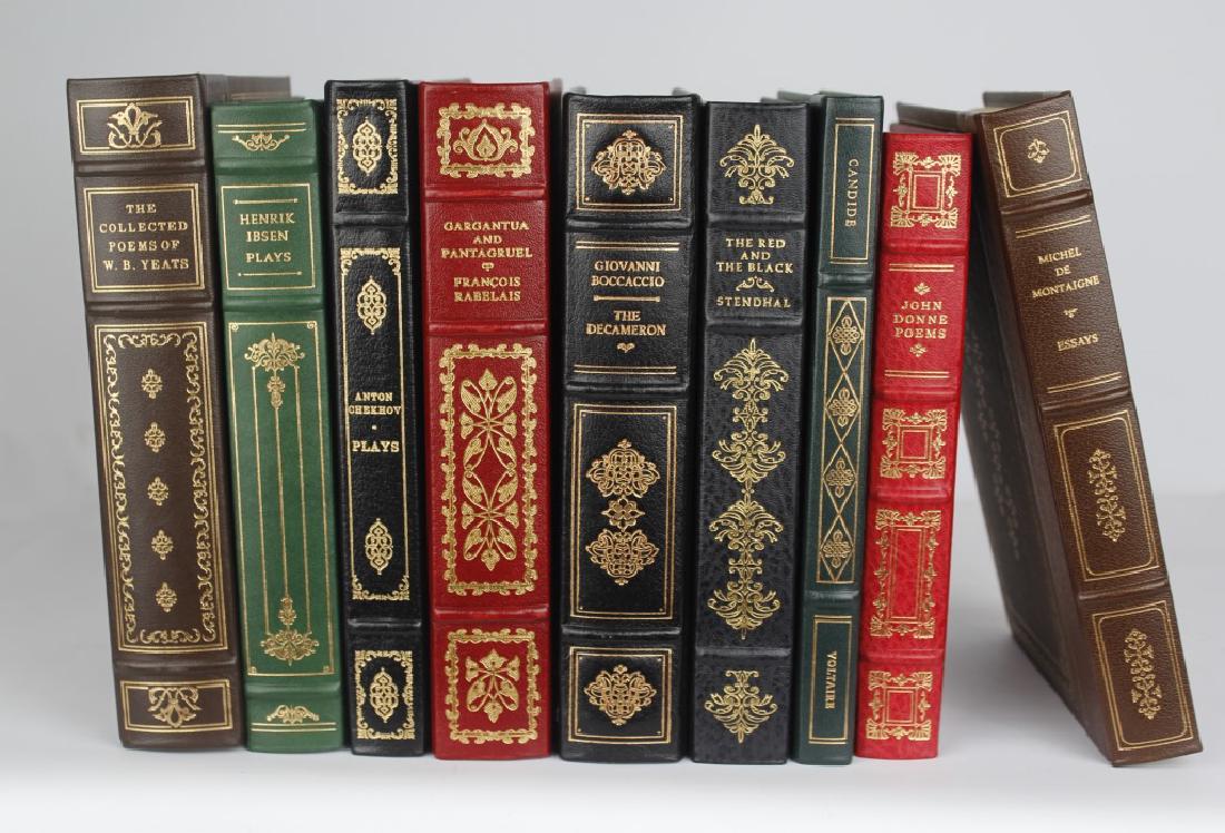 LEATHER-BOUND BOOKS LOT OF 9 (1 of 1)