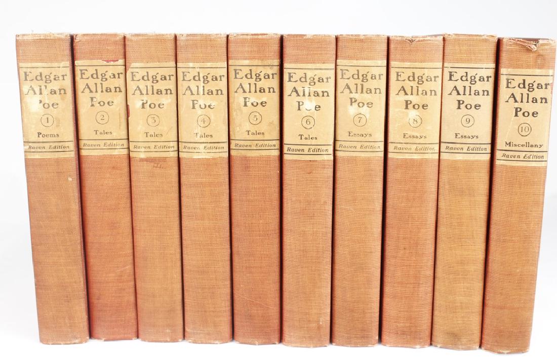 HARD COVER BOOKS WORKS OF EDGAR ALLEN POE: HARD COVER BOOKS WORKS OF EDGAR ALLEN POE Lot of 10 books chronicling the works of famous author and poet Edgar Allen Poe. Shipping / Pickup: We Can Ship This Item Condition: Fine