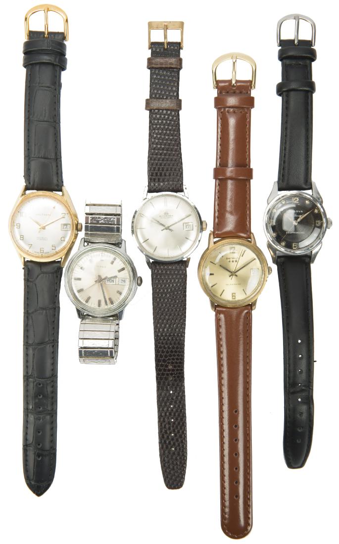 MEN'S 20TH CENTURY WRISTWATCHES --  LOT OF 5 (1 of 4)