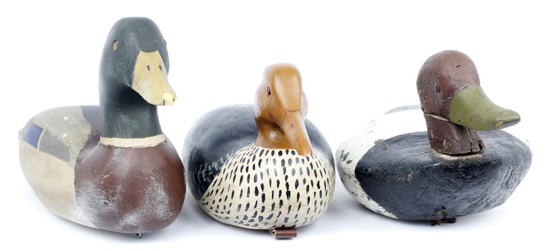 WOOD DUCK DECOYS - LOT OF THREE (1 of 4)