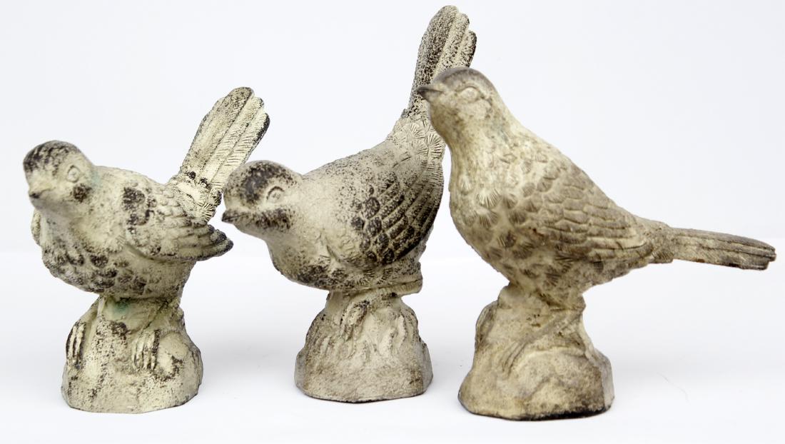 DECORATIVE RESIN BIRDS - LOT OF THREE (1 of 3)