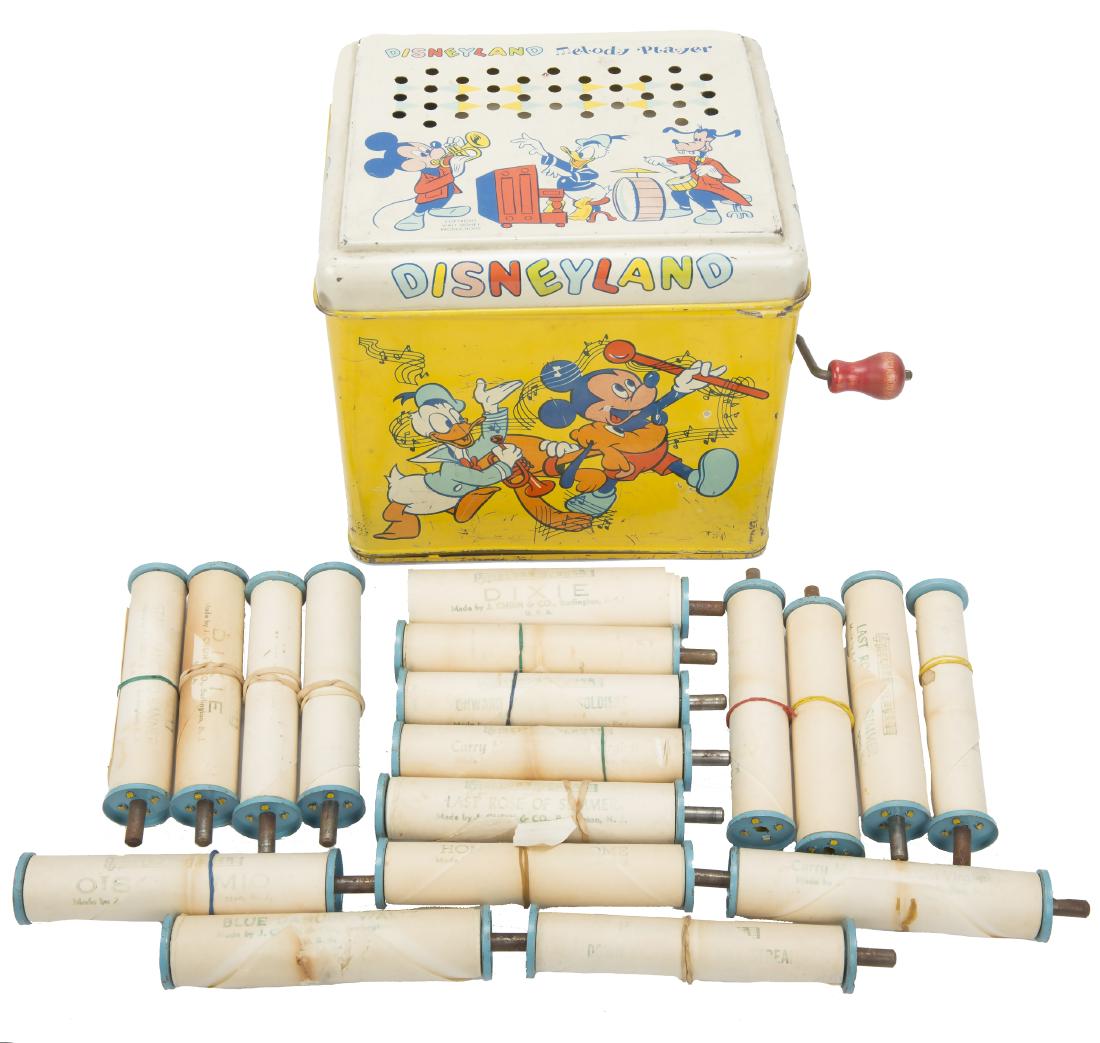 J. CHEIN WALT DISNEY MELODY PLAYER W/ 19 ROLLS (1 of 4)