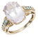 LADIES 10K YELLOW GOLD MORGANITE FASHION RING