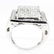 MENS 14K WHITE GOLD DIAMOND RING - 4