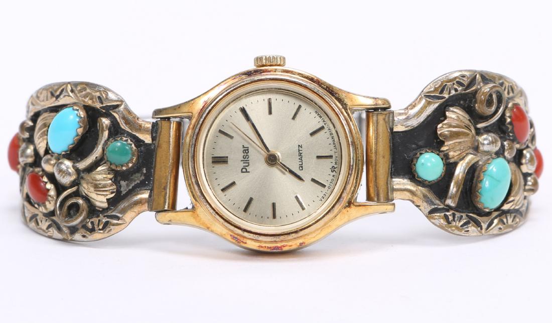 12K GOLD FILLED PULSAR LADIES WRISTWATCH: 12K GOLD FILLED PULSAR LADIES WRISTWATCH 12K gold filled Pulsar ladies wristwatch signed "Tawa by KT" Size: Adjustable
