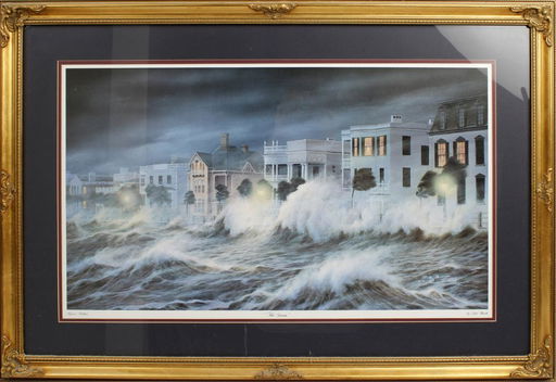 Jim Booth Signed Print The Storm Mar 09 2019 Florida Estate