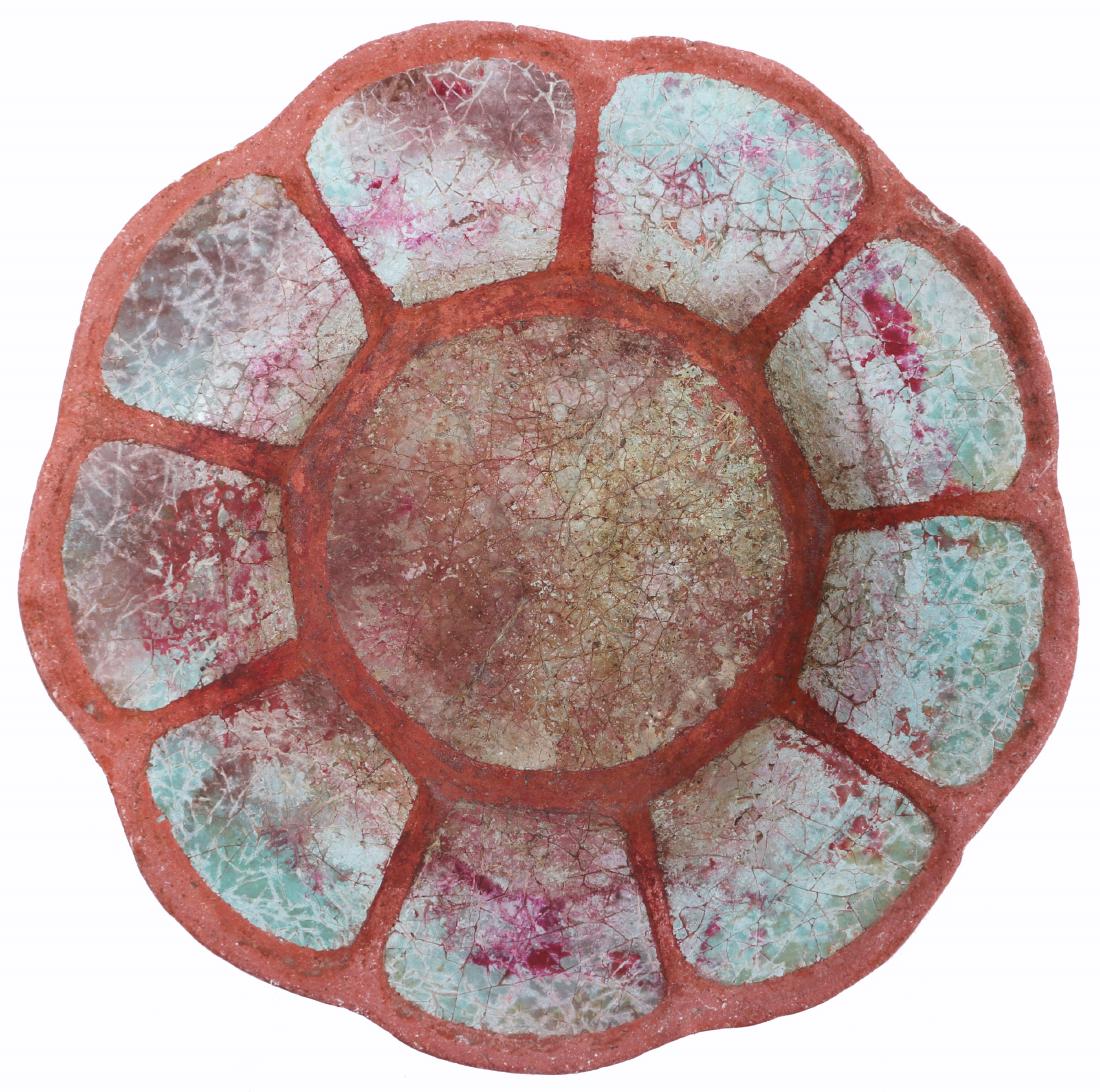 SOUTH AFRICAN ZULU ELC RORKE'S DRIFT CERAMIC DISH: SOUTH AFRICAN ZULU ELC RORKE'S DRIFT CERAMIC DISH South African red clay ceramic dish made at the Evangelical Lutheran Church Arts & Crafts Centre at Rorkes Drift. Ceramics at the Centre were made by