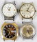 MEN`S VINTAGE WRISTWATCH HEADS - LOT OF 4