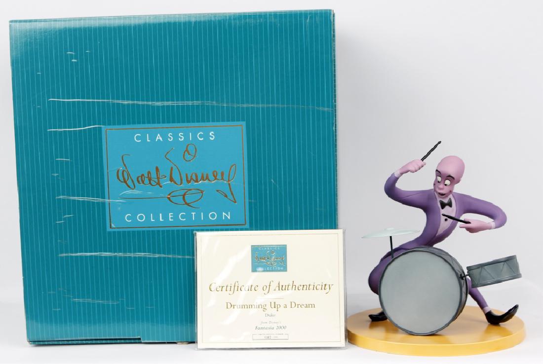 CLASSIC WALT DISNEY COLLECTION - FANTASIA 2000: CLASSIC WALT DISNEY COLLECTION - FANTASIA 2000 Walt Disney's Classic Collection figurine. From Fantasia 2000 titled "Drumming up a Dream" Duke. Marked with Feather, issue 225. Limited edition Disney N