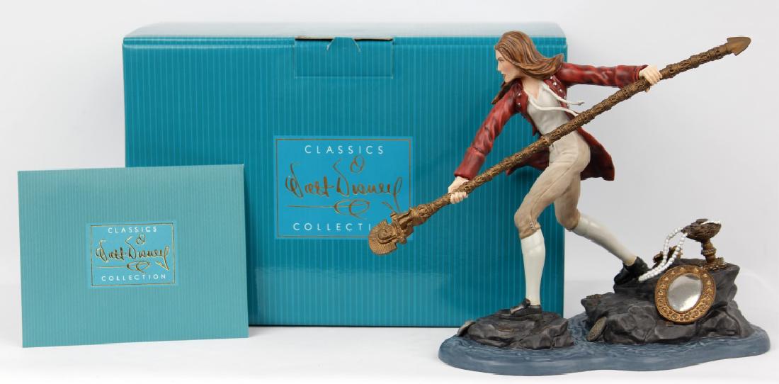 CLASSIC WALT DISNEY COLLECTION - ELIZABETH SWAN: CLASSIC WALT DISNEY COLLECTION - ELIZABETH SWAN Walt Disney Classic Collection figurine, Elizabeth Swan. From the Pirates of the Caribbean, titled "Daring Determination." Marked with the Crown, issue 
