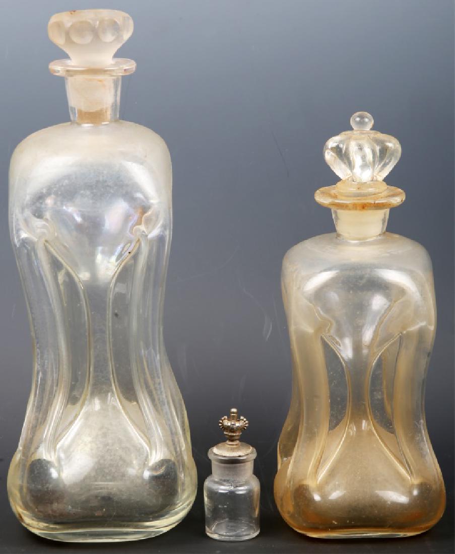 CATHOLIC HOLY WATER BOTTLES - LOT OF 3: CATHOLIC HOLY WATER BOTTLES - LOT OF 3 Catholic holy water bottles - lot of 3. Size: Tallest 12"