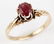 14K YELLOW GOLD RUBY RING