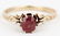 14K YELLOW GOLD RUBY RING - 2