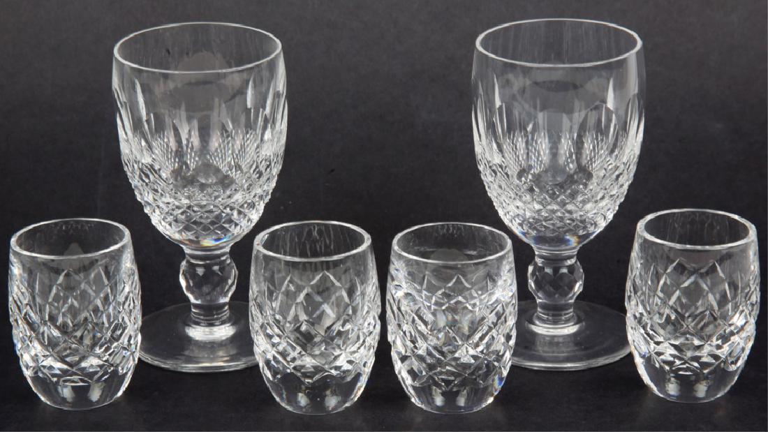 WATERFORD SHOT GLASSES & GOBLETS - LOT OF 6: WATERFORD SHOT GLASSES & GOBLETS - LOT OF 6 Lot of six Waterford Crystal items, including 4 shot glasses and two goblets. Size: 2.25 and 4.5"
