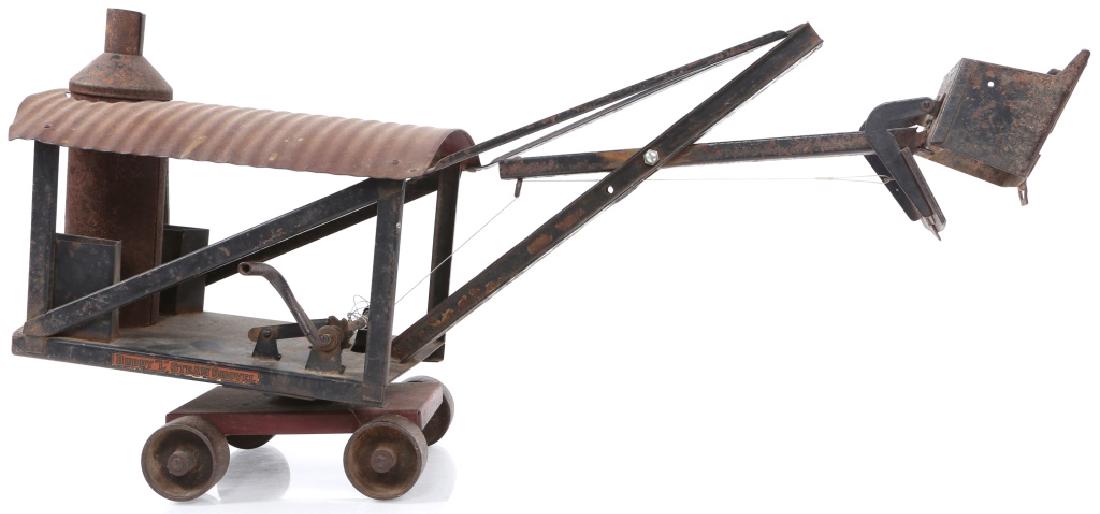 BUDDY "L" STEAM SHOVEL BY MOLINE STEEL CO 1926: BUDDY "L" STEAM SHOVEL BY MOLINE STEEL CO 1926 Buddy "L" Steam Shovel by Moline Pressed Steel Co of East Moline. Buddy “L” toys were named after the son of the owner of the company, Fred Lundahl. 