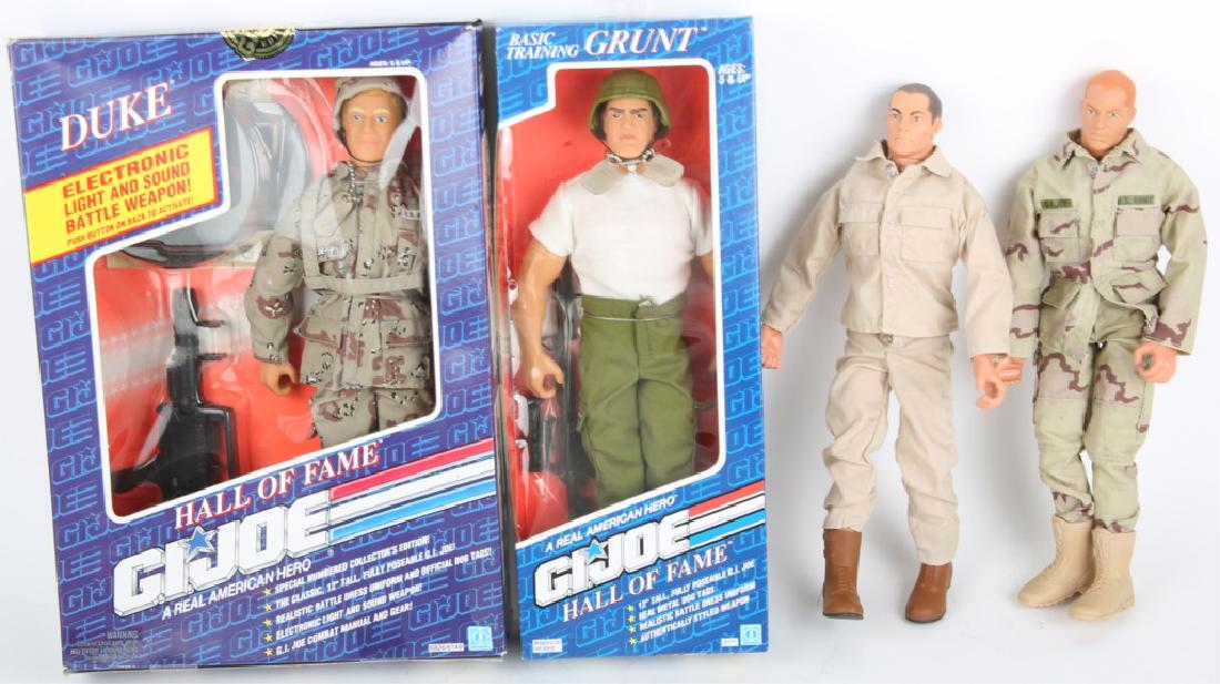 MODERN G.I. JOE TOY ACTION FIGURES - LOT OF 4: MODERN G.I. JOE TOY ACTION FIGURES - LOT OF 4 Lot of four G.I. Joe action figure toys, to include: two Hasbro 1996 soldiers, one Hall of Fame "Duke", and one Hall of Fame "Grunt".
