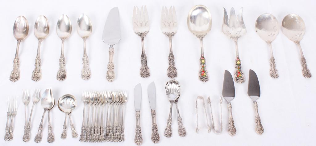 REED & BARTON FRANCIS I SPECIALTY SET - 38 PIECE: REED & BARTON FRANCIS I SPECIALTY SET - 38 PIECE Francis I sterling silver .925 flatware specialty set of 38 pieces by Reed & Barton to include 12 oyster forks, 2 lemon forks, 2 cheese knives, 1 pair 