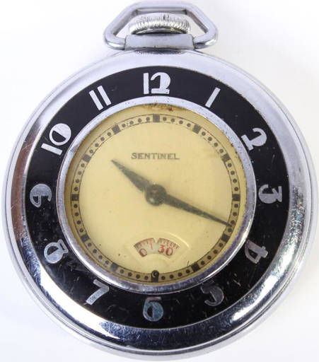 Vintage Ingraham Sentinal Click Pocket Watch