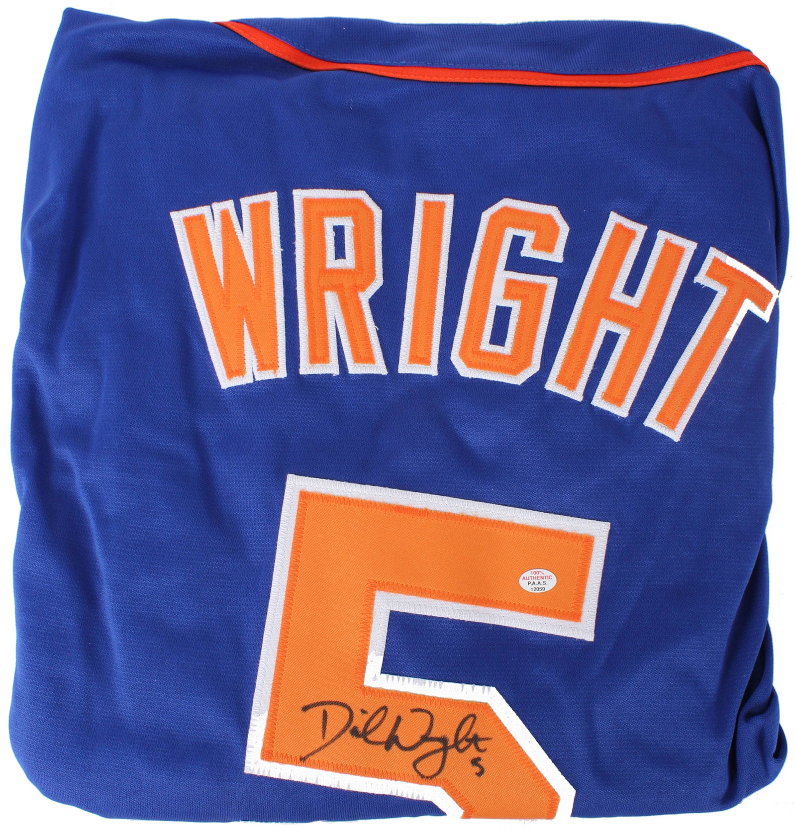 DAVID WRIGHT AUTOGRAPHED NY METS #5 JERSEY: 97350DAVID WRIGHT AUTOGRAPHED NY METS #5 JERSEY David Wright autographed New York Mets #5 jersey with certificate of authenticity.