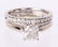14K WHITE GOLD 1.01CT DIAMOND BRIDAL SET - 3