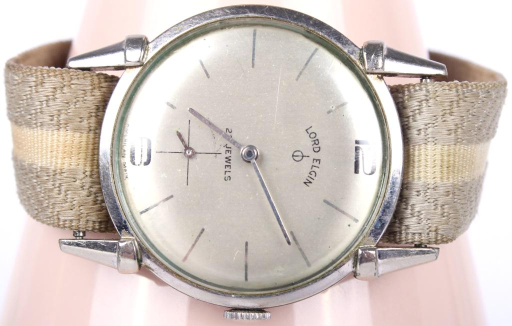 LORD ELGIN 10K GOLD PLATED MENS WRISTWATCH