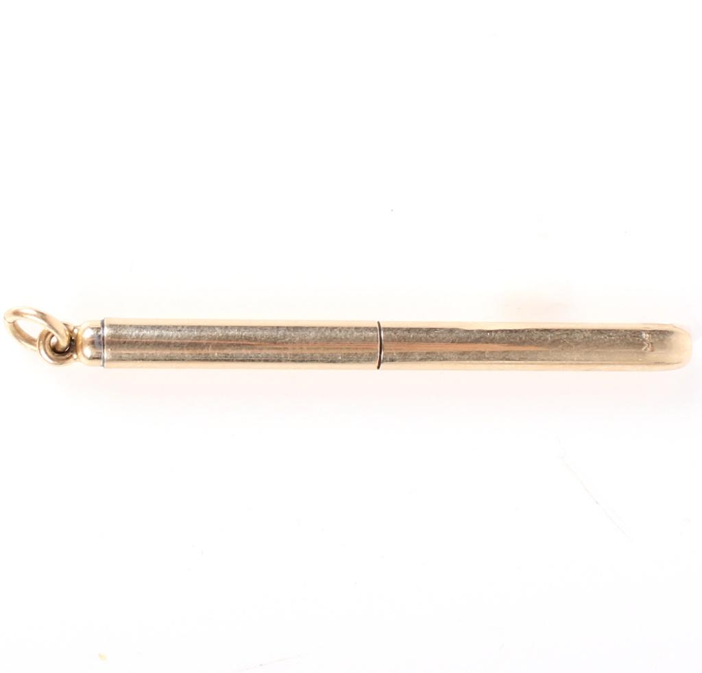 ANTIQUE CARTIER 14K YELLOW GOLD TOOTHPICK (1 of 1)
