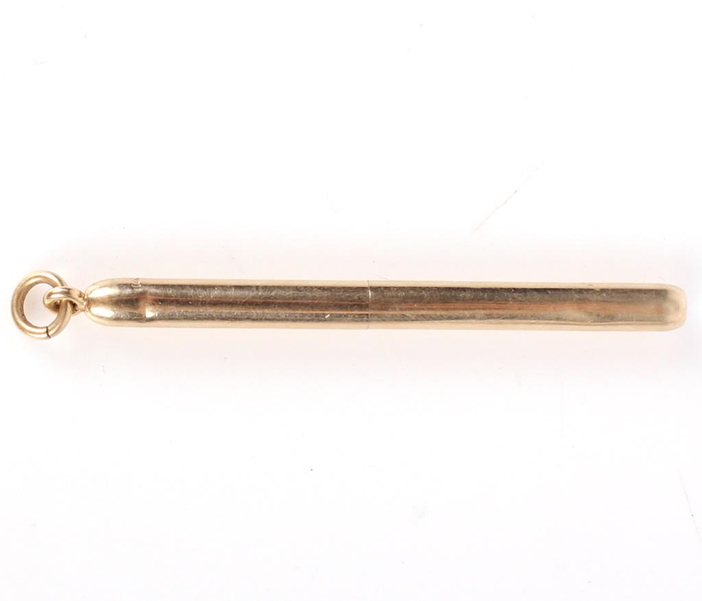 ANTIQUE CARTIER 14K YELLOW GOLD TOOTHPICK (1 of 1)