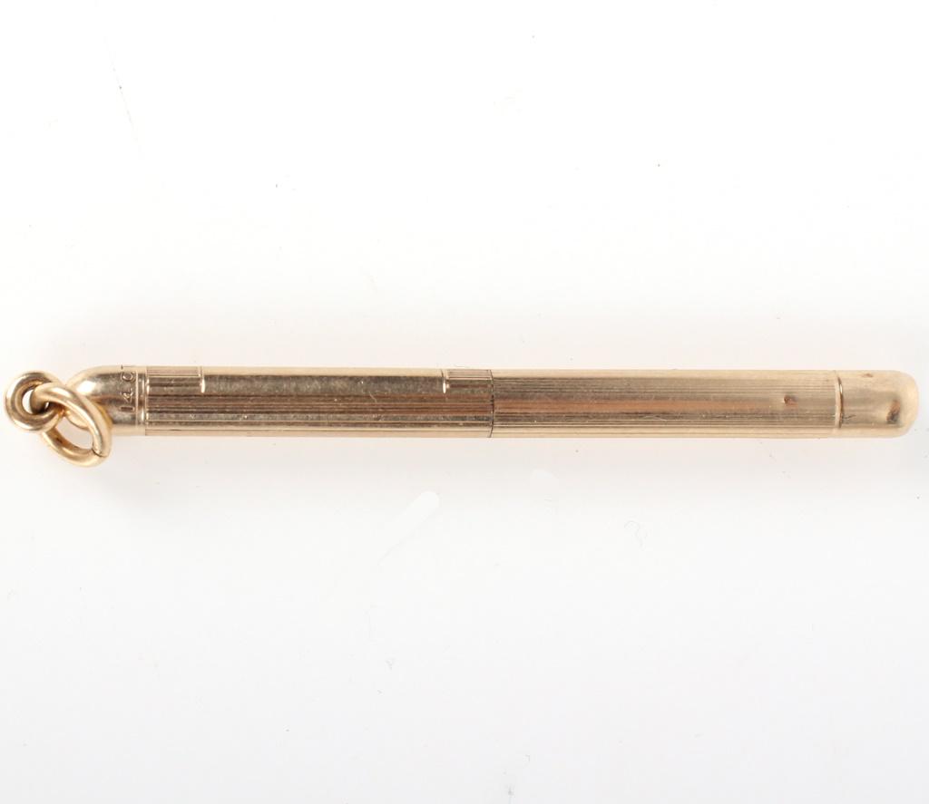 ANTIQUE CARTIER 14K YELLOW GOLD TOOTHPICK (1 of 1)